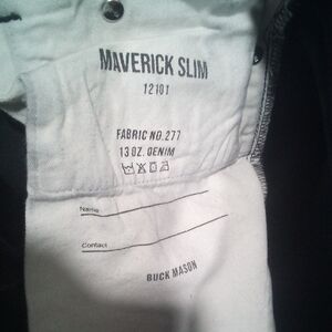 Buck Mason Maverick Slim Denim in Black